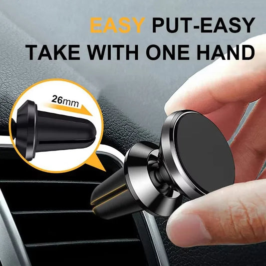Magnetic Car Phone Holder – 360° Adjustable Vent Mount